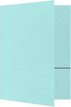 LUXPaper 9" x 12" Presentation Folders | Two Pocket | Seafoam Blue | 100lb. by LUXPaper