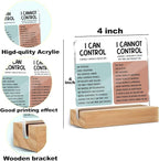 Mental Health Desk Decor Things I Can Control Acrylic Sign, Inspirational Gifts - Image 2