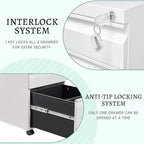Letaya 3 Drawer Mobile File Cabinet - Image 6