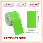 PATIKIL 3 x 5 Inch Rectangle Inventory Color Coding Labels 1 Roll, Square - Image 2