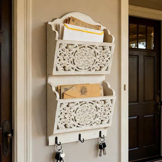 Chadechimo Rustic Key and Mail Holder - Image 4