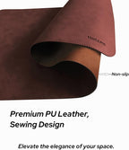 Huicon Faux Leather Desk Mat, 31.5"x15.7" Non-Slip PU Leather Desk Pad - Image 5