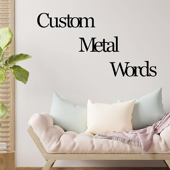 Custom Metal Words Custom Nursery Name Script Metal Sign Baby Name Sign - Image 5