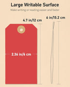 Uniclife 100 Pcs Red Blank Shipping Tags - Image 6