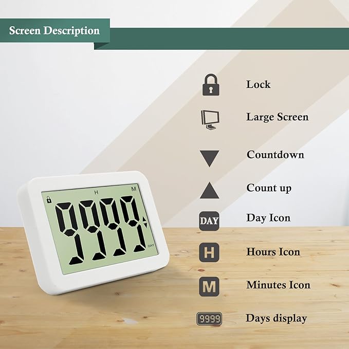 Digital Countdown Days Timer 9999-Days Electronic Timer - Image 5