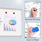 DEVELOP Large Magnetic Dry Erase White Board 60 x 36 Inches, Wall-Mounted 5' x - Image 3