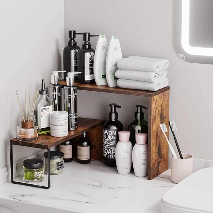 Vfelf Kitchen Countertop Organizer, Spice Rack Cabinet Organizer Shelf - Image 6