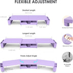 opnice desk organizers and accessories, dual monitor stand, close-up detail