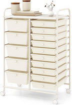 DORTALA 15-Drawer Rolling Storage Cart by DORTALA