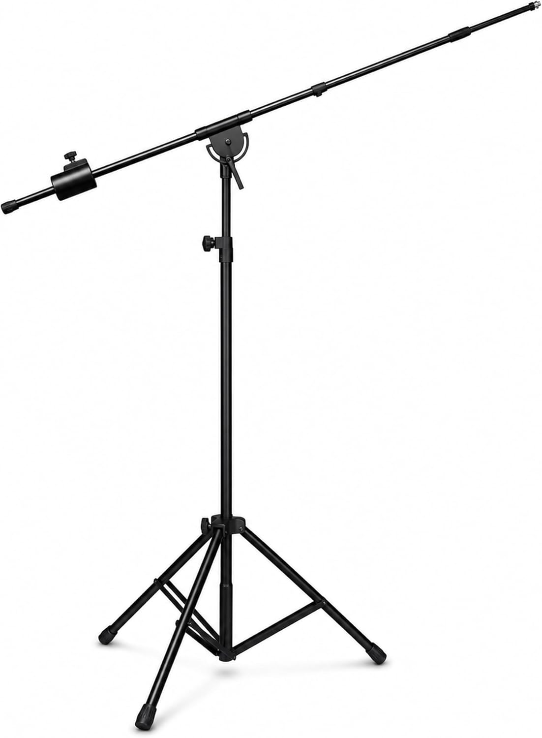 LyxPro SMT-1 Professional Microphone Stand Heavy Duty 93” Studio Overhead Boo...