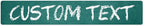 Custom Sign, Custom Street Sign, 11 Font Colors, 13 Font Styles, 4 Hole Options by MySignCenter