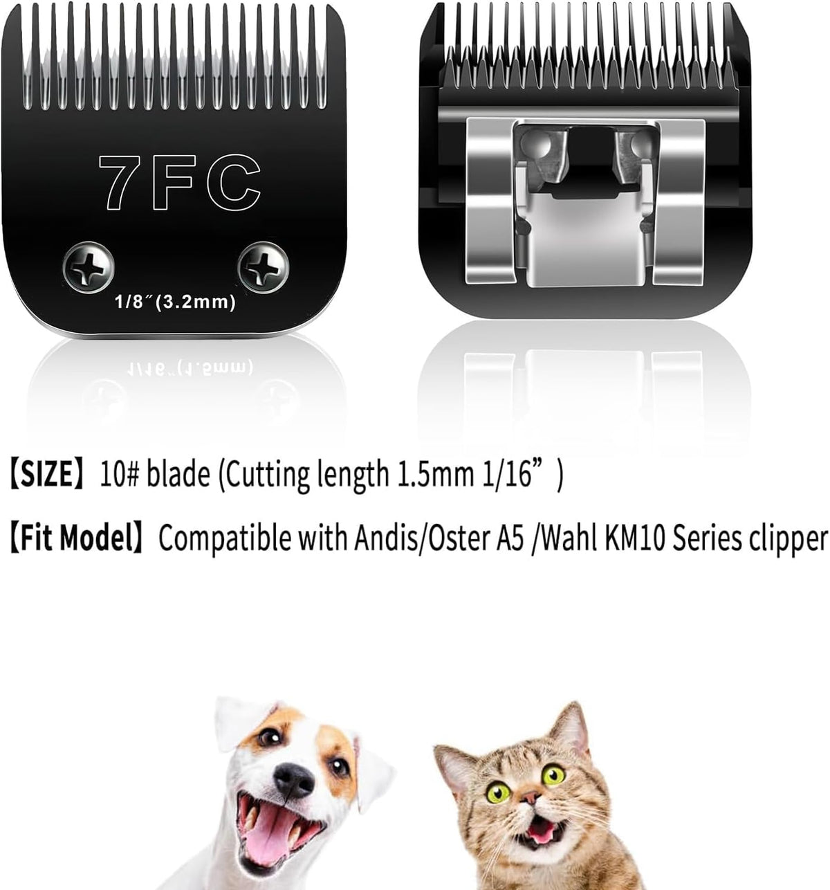 6pcs Dog Grooming Replacement Blades Compatible with Andis/Oster A5