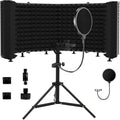 microphone isolation shield – foldable & adjustable soundproof, main product view