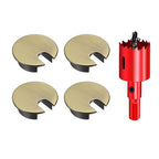 TuTuYa 4PCS Desk Grommet, Bronze Desk Grommet 1-3/8 Inch Desk Cable Grommet by TuTuYa