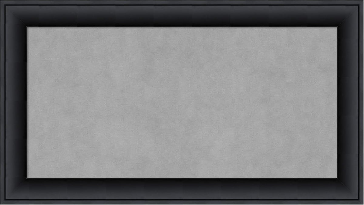 Amanti Art Black Framed Magnetic Board 15x27 Small Vision Board