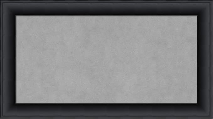 Amanti Art Black Framed Magnetic Board 15x27 Small Vision Board by AmantiArt