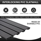 frayscent slat wall paneling garage wall organizer, slatwall on a desk or shelf