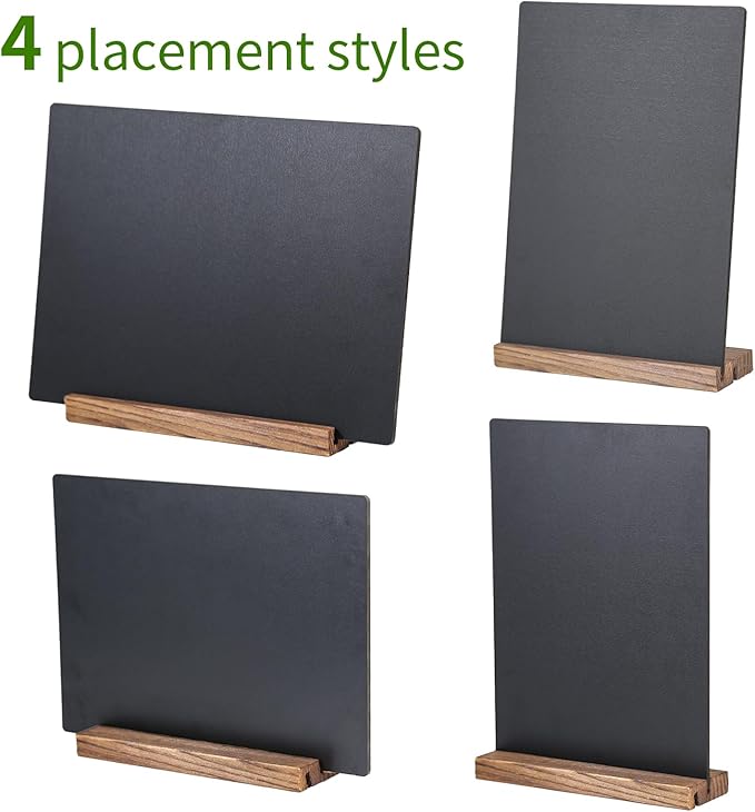 8.6x11.7 Chalkboard Signs with Base - Image 2