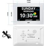 mrchydz 7 inch large display digital clocks alzheimer's shown in use