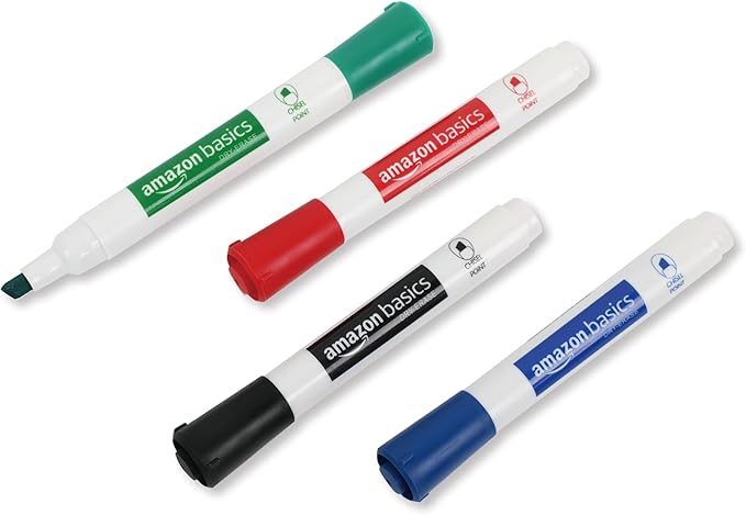 Amazon Basics Low-Odor Chisel Tip Dry Erase Whiteboard Marker - Image 4
