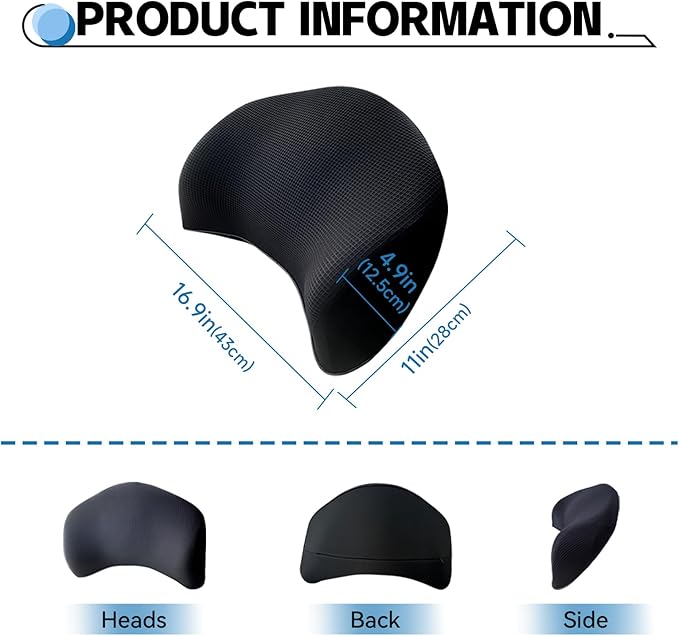 Lumbar Support Pillow for Car, 100% Memory Foam Lumbar Pillow - Image 2