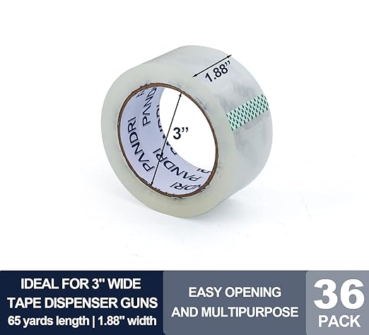 PANDRI Clear Packing Tape, 36 Rolls Heavy Duty Packaging Tape - Image 2
