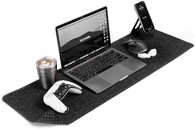 DELTAHUB - Minimalistic Felt Desk Protective Pad, Easy Glide, Long Lasting by DELTAHUB