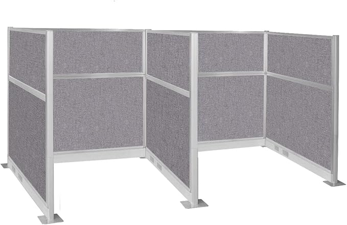 Versare Pre-Configured Hush Panel Electric Cubicle | Workstation Divider Walls by VERSARE