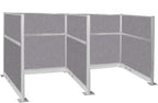 Versare Pre-Configured Hush Panel Electric Cubicle | Workstation Divider Walls by VERSARE