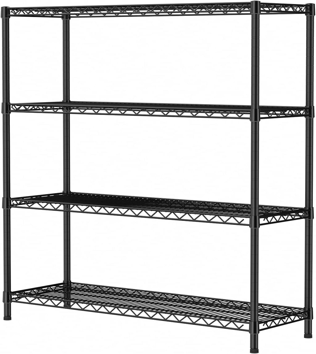 SINGAYE 4 Shelves Adjustable Shelf Heavy Duty Shelf 1400LBS Wire Storage