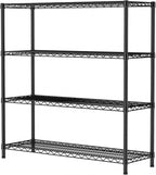 SINGAYE 4 Shelves Adjustable Shelf Heavy Duty Shelf 1400LBS Wire Storage by SINGAYE