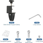 PATIKIL 2 Pcs 1/8" to 1/2" Adjustable Desk Divider Partition Clips, Aluminum - Image 3
