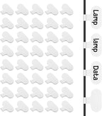 40PCS Cable Labels for Cords Cord Labels for Electronics Reusable Writable by Unknown