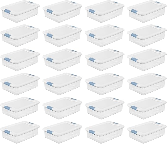 Sterilite 24-Pack Latching Box, Under Bed Storage Bins - Image 2