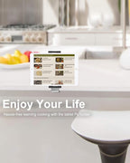 woleyi Kitchen Cabinet Tablet Mount, Easy-Install Under Cabinet Tablet Holder - Image 8