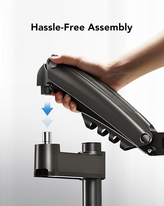 HUANUO Single Monitor Arm, Adjustable Desk Mount - Image 4