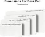 Aothia Leather Desk Pad Protector, Mouse Pad, Office Desk Mat, Non-Slip PU - Image 8