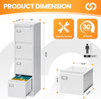 AFAIF 4 Drawer File Cabinet - Image 3