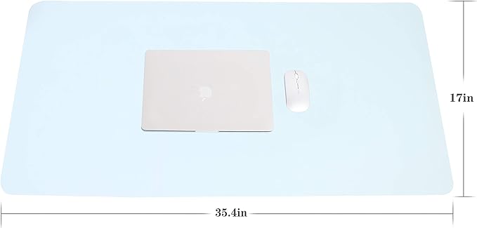 YSAGi Non-Slip Leather Desk Pad L Size, Waterproof Laptop Computer Desk - Image 2
