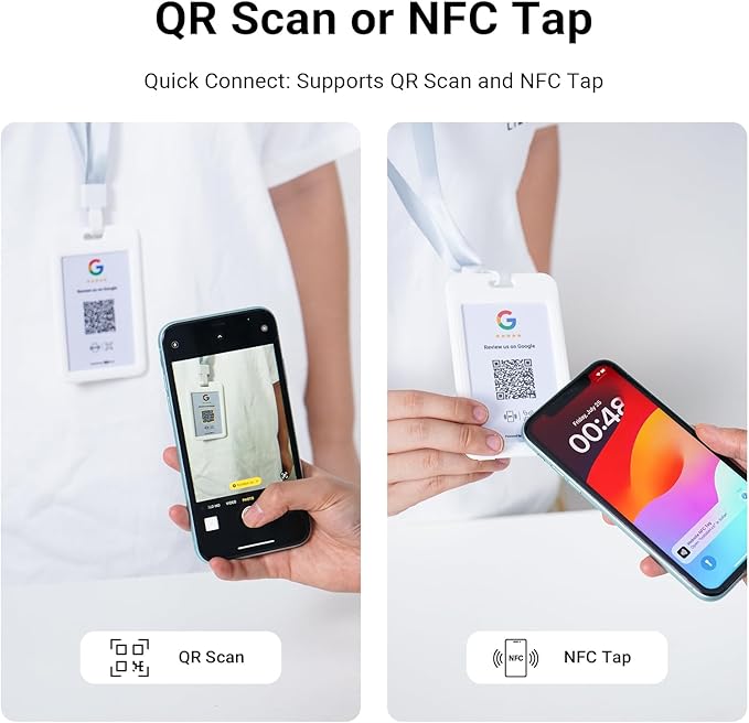 HotLabel – Google Review Card 5-Pack – White – NFC Tap & QR Code – Includes 5 - Image 4