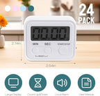 Weewooday 24 Pcs Digital Kitchen Timer Magnetic Timer Bulk On/Off Switch Minute - Image 2