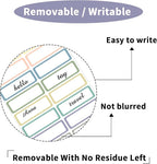 STARLIBOO Removable Labels, Removable Colored Labels Stickers, Self-Adhesive - Image 2