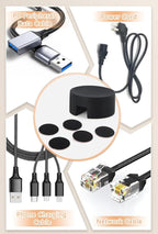 Maveek 5 Pcs Magnetic Cord Holder Cable Management, Strong Cable Clips Magnets - Image 2