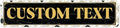 Custom Sign, Custom Street Sign, 11 Font Colors, 13 Font Styles, 4 Hole Options by MySignCenter