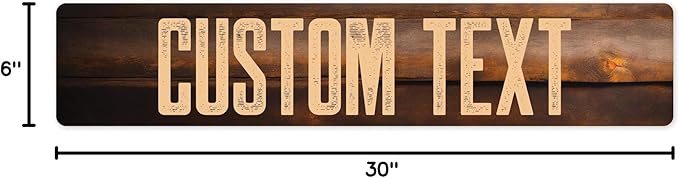 Custom Sign, Custom Street Sign, 11 Font Colors, 13 Font Styles, 4 Hole Options - Image 9