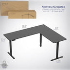 VIVO Electric Corner 75 x 63 inch L-Shaped Standing Desk, Memory Height - Image 6