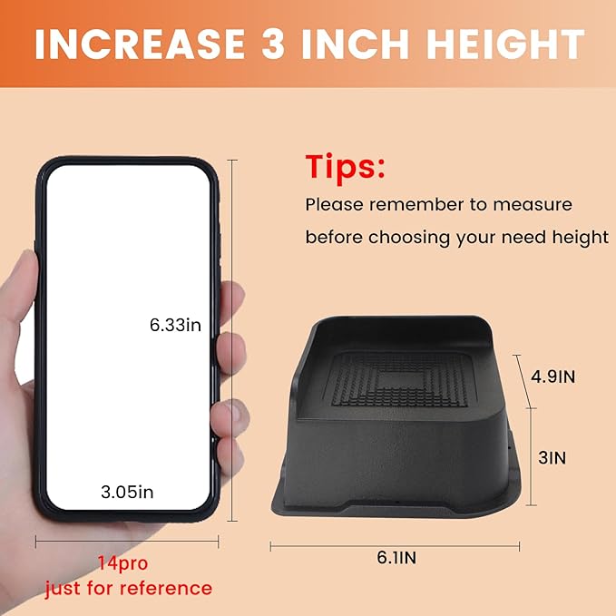 MXMZHXU Bed Risers 2 inch, 3 inch, 4 inch, 6 inch or 8 inch Heavy Duty - Image 2