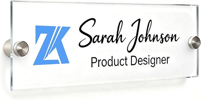 Personalized Office Wall Name Plate Sign Custom Door Name Plate Office Gifts by Unknown