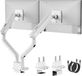 monTEK Dual Monitor Arm with USB, Mechanical Spring Monitor Arm