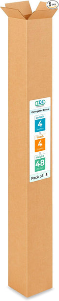 Tall Moving & Shipping Boxes 4 x 4 x 48 inches by IDLPackaging